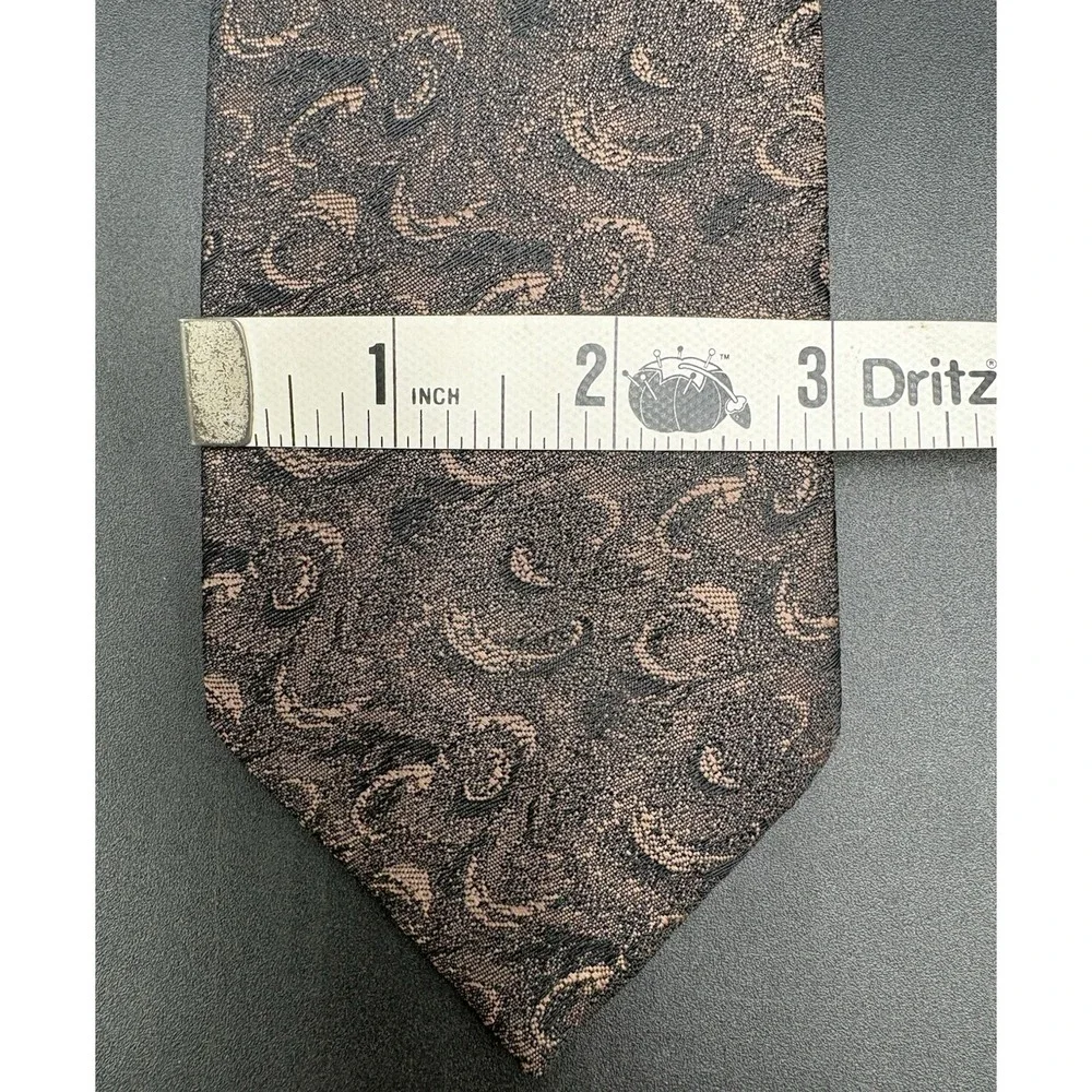Vtg Starcy Men's Tie British Cravats of Distinction Clip on Geometric Tie GUC